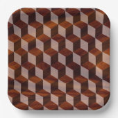 Papier Bord - Faux ingelegd hout (Voorkant)