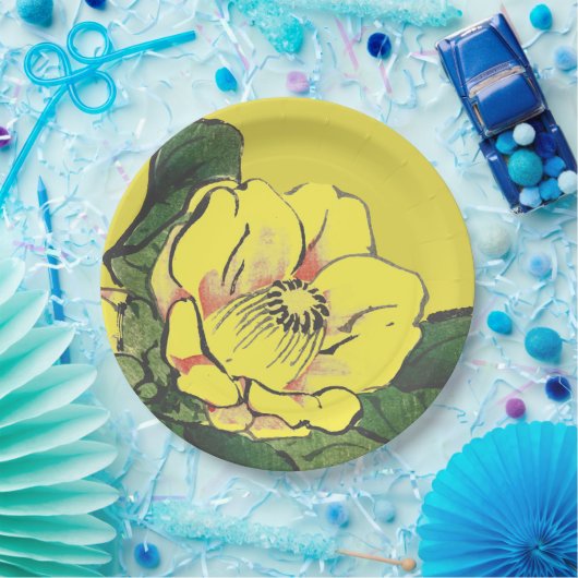 Papier Bord GEEL JAPANESE STROOM (Feest)