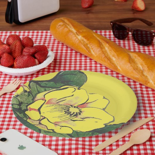 Papier Bord GEEL JAPANESE STROOM (Picknick)