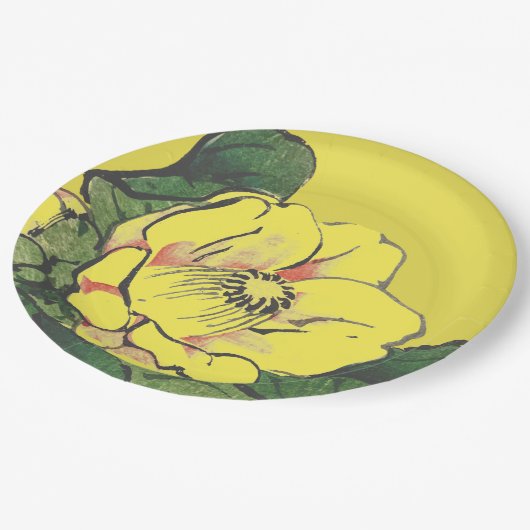 Papier Bord GEEL JAPANESE STROOM (Gekanteld)