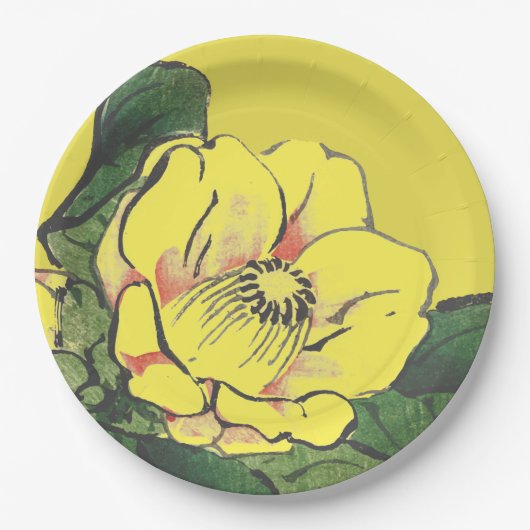 Papier Bord GEEL JAPANESE STROOM (Voorkant)