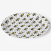 Papier Bord - Gele en zwarte bijen (Gekanteld)