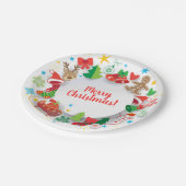 Papier Bord - Gelukkig kerstfeest nieuwjaar! KERST (Gekanteld)