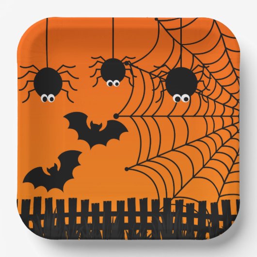 Papier Bord-Halloween Papieren Bordje (Voorkant)