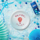 Papier Bord Hete luchtballon (Feest)