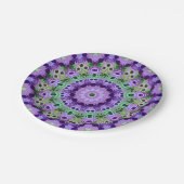 Papier Bord Mandala rond patroon kaleidoscoop (Gekanteld)