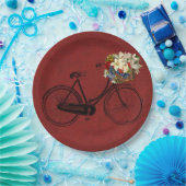 Papier bord Merlot red iory fiets (Feest)