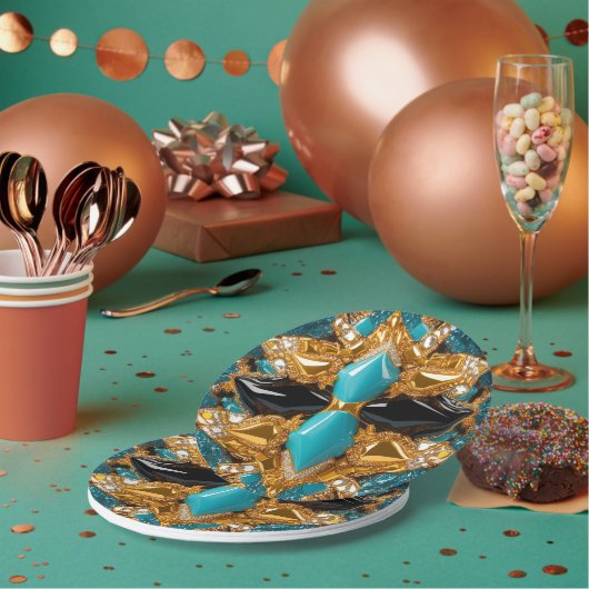 Papier bord met Bahamas Kleuren Ontwerp (Multi)