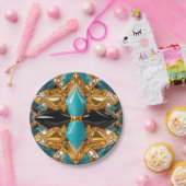 Papier bord met Bahamas Kleuren Ontwerp (Feest)