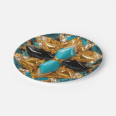 Papier bord met Bahamas Kleuren Ontwerp (Gekanteld)