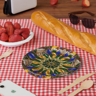 Papier bord met Brazilië Kleuren Ontwerp