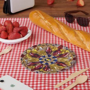 Papier bord met Colombia Kleuren Ontwerp