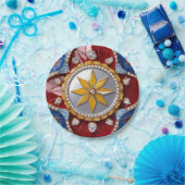 Papier bord met Colombiaanse kleuren Design (Feest)