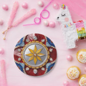 Papier bord met Colombiaanse kleuren Design (Feest)