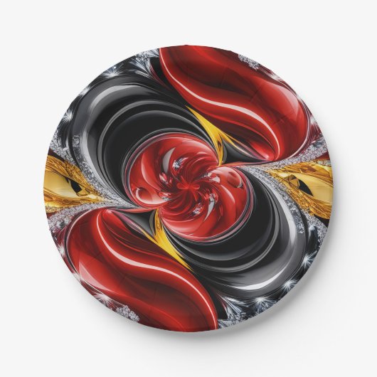 Papier bord met Duitse kleuren Design (Voorkant)