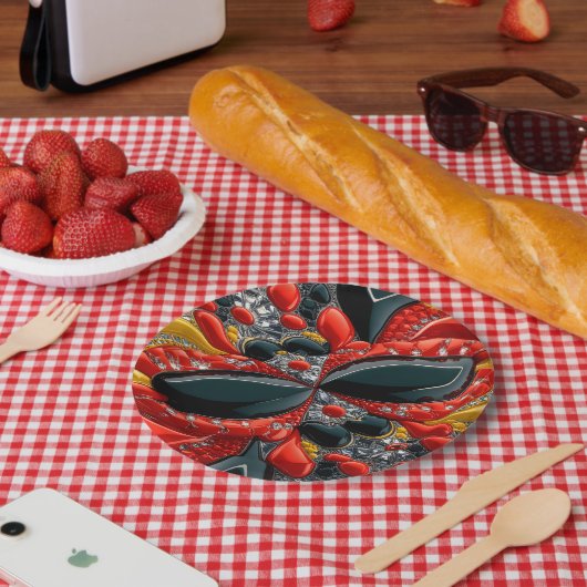 Papier bord met Duitsland Kleuren Ontwerp (Picknick)