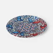 Papier bord met Frankrijk Kleuren Design (Gekanteld)