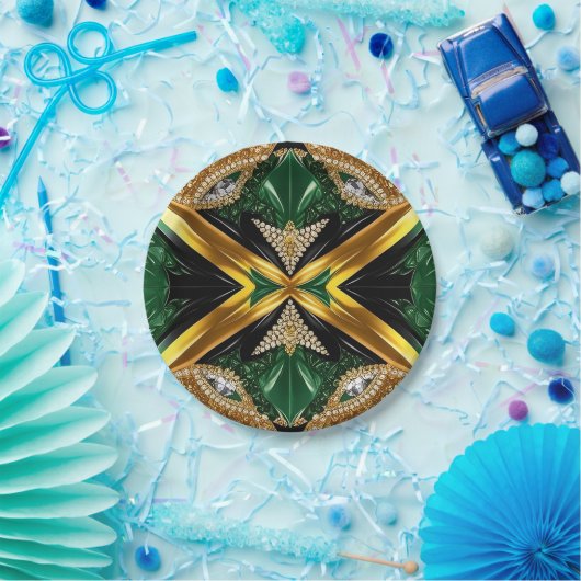 Papier bord met Jamaicaanse kleuren Design (Feest)