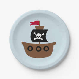 Papier bord met piraterij