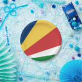 Papier bord met Seychellen Kleuren Ontwerp (Feest)