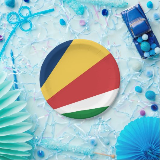 Papier bord met Seychellen Kleuren Ontwerp (Feest)