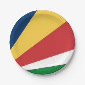 Papier bord met Seychellen Kleuren Ontwerp (Voorkant)
