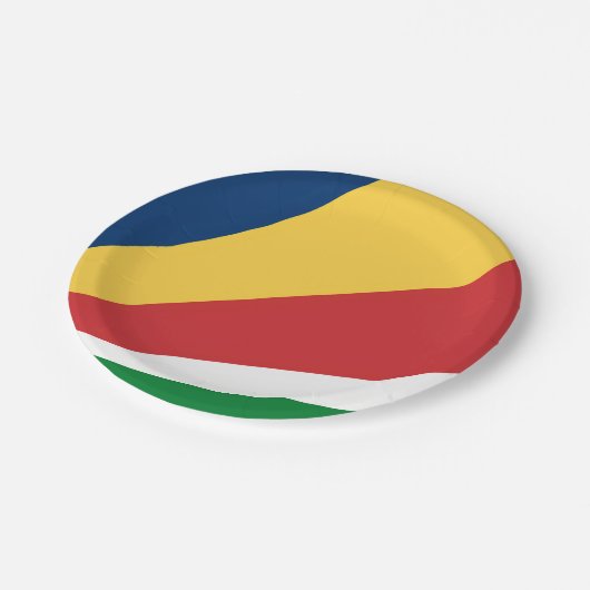 Papier bord met Seychellen Kleuren Ontwerp (Gekanteld)