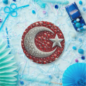 Papier bord met Turks Kleuren Ontwerp (Feest)
