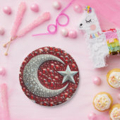 Papier bord met Turks Kleuren Ontwerp (Feest)