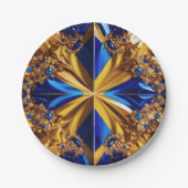 Papier bord met Zweden Kleuren Ontwerp (Voorkant)