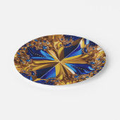 Papier bord met Zweden Kleuren Ontwerp (Gekanteld)