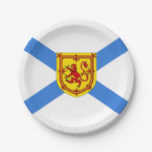 Papier bord onder de vlag van Nova Scotia (Voorkant)