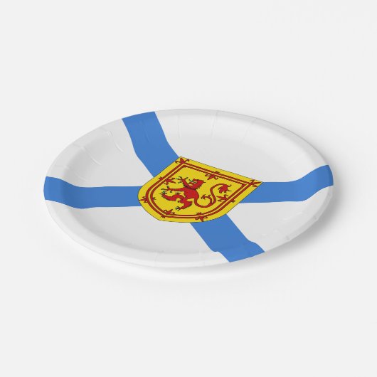 Papier bord onder de vlag van Nova Scotia (Gekanteld)