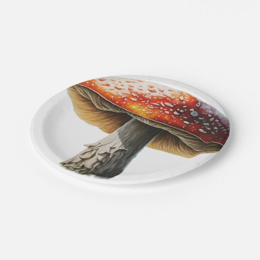 Papier bord paddestoel ontwerp (Gekanteld)