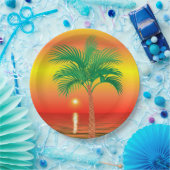 Papier bord palmboom (Feest)