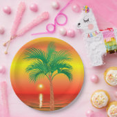 Papier bord palmboom (Feest)