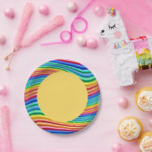 Papier bord Rainbow Pride ring (Feest)