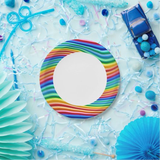 Papier bord Rainbow Pride ring (Feest)