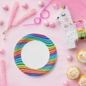 Papier bord Rainbow Pride ring (Feest)