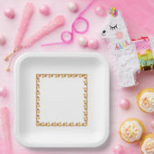 Papier Bord - Rand van Golden Angle Iron Leaves (Feest)