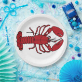 Papier bord retro-kreeft (Feest)