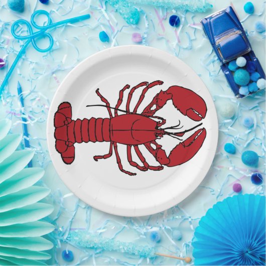 Papier bord retro-kreeft (Feest)