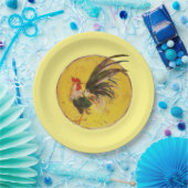 Papier Bord - Rooster en zon (Feest)