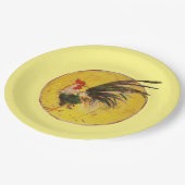 Papier Bord - Rooster en zon (Gekanteld)