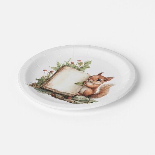 Papier Bord Rustiek Herfst Baby shower Borden (Gekanteld)