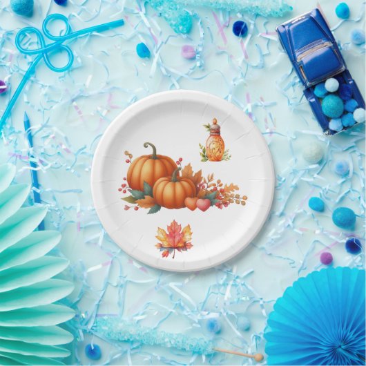 Papier Bord Rustiek Herfst Baby shower Borden (Feest)