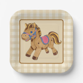 Papier Bord Speelgoed Horse