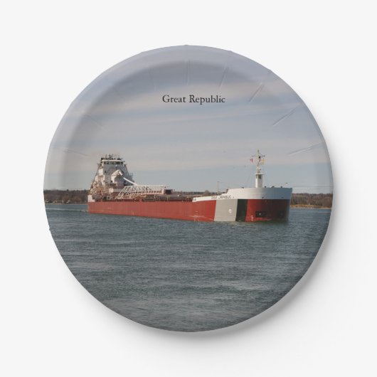 Papier bord van de grote republiek (Voorkant)