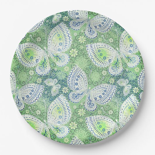 Papier Bord vlinder bruiloft/douche (Voorkant)