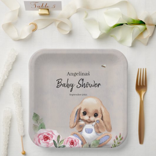 Papier Bord voor baby shower met schattig design. (Huwelijk)